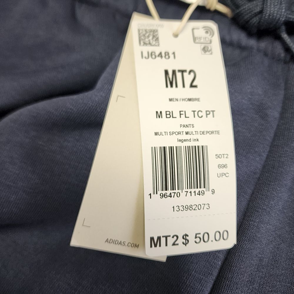 Adidas Regular Fit Navy Blue Athletic Sweatpants Training Joggers Sports Pants M - Picture 8 of 9